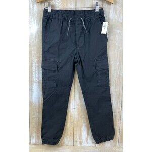 Gap Kids Black Cargo Joggers Pants w/Drawstring Boys Size XL (12) NWT
